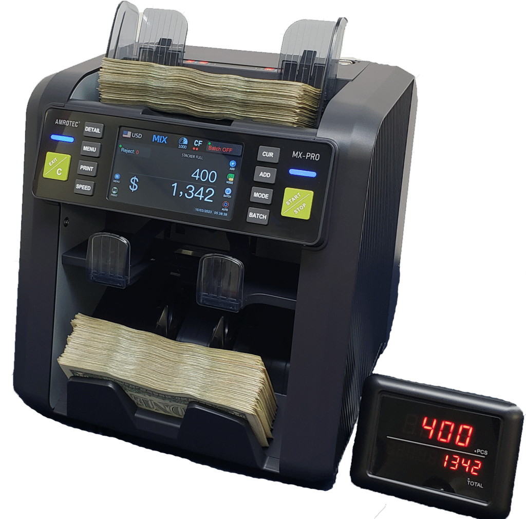 New MX-PRO (1+1) Currency Discriminator w/4.8" Touch Screen  [2023]