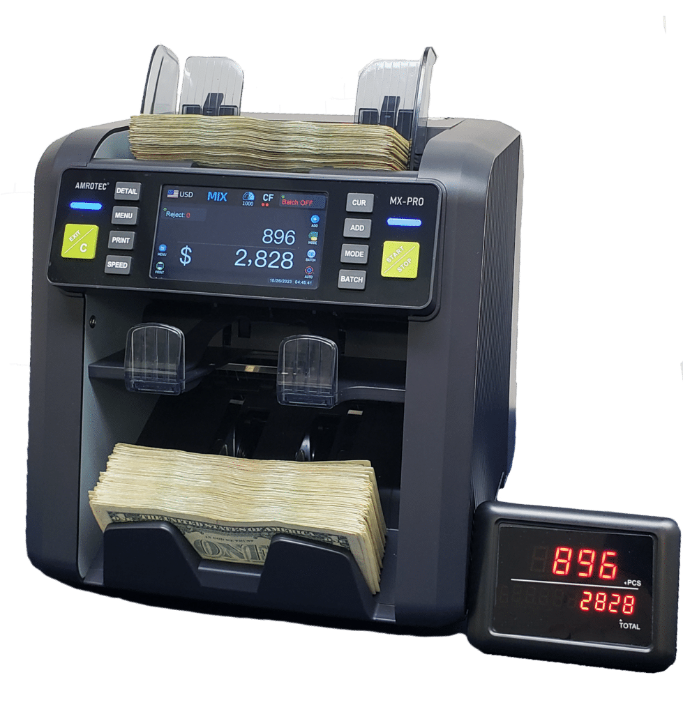 New MX-PRO (1+1) Currency Discriminator w/4.8" Touch Screen  [2023]